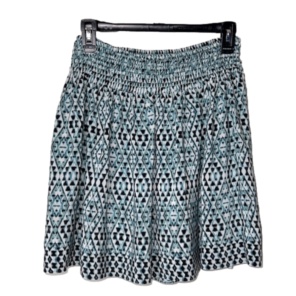 Joie Elastic Waist Skater A-Line 17 inch Flowy Pull On Skirt - Size Large